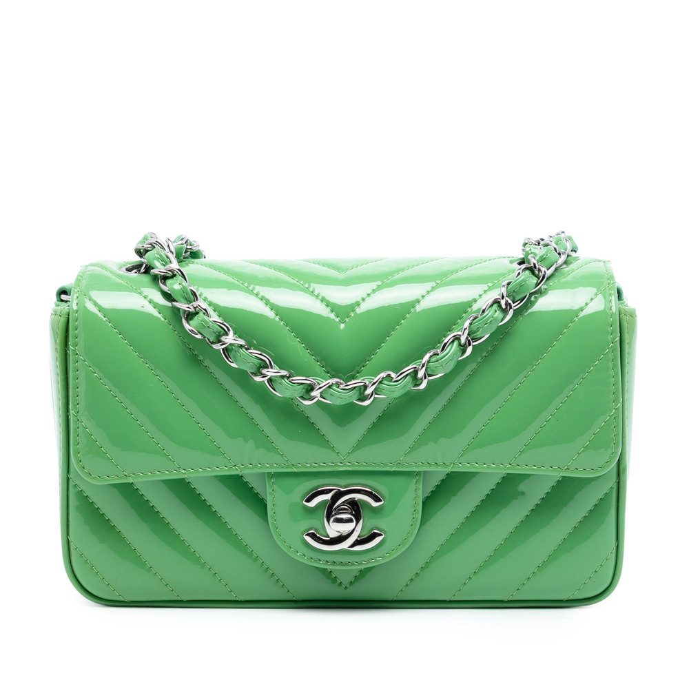 Pre-Loved Chanel Mini Rectangular Classic Chevron… - image 1